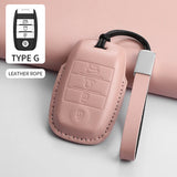 Leather Car Key Case Cover Shell