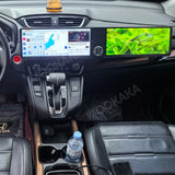 24.6-Inch Dual Screen Android Head Unit for Honda CR-V 2017–2021 Android Head Unit Aotsr 8GB 128GB Eight Core