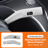 Silicone Steering Column Lever Protector Cover ( Wiper & Turn Signal Stalk) For Mercedes-Benz 2023-2026 Original Color Matching