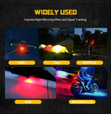Wireless LED Strobe Warning Lights with Remote Control 2PCS