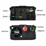 12V/24V DC To AC 220V Power Inverter Car Inverter Voltage Converter 2000W/3000W with USB Car Charger for Auto Home