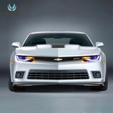 Projector RGB Headlights for Chevy Camaro 14-15 LED Ambient Light vland