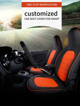 Leather Car Seat Covers for Smart Fortwo 453 Models Car Interior Accessory GMUNI