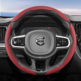 Breathable Faux Leather Steering Wheel Cover for Volvo