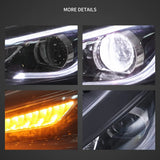 Dual Beam Headlights for Ford Focus 15-18 Headlight Assembly Vland