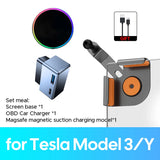 Car Phone Mount Holder 15W Magnetic Wireless Charger Compatible with MagSafe for iPhone for Tesla Model 3/Y LAUNCH 2026 HIGHLAND