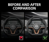 Suede Carbon Fiber Steering Cover for Nissan Car Interior Accessory Hocasen