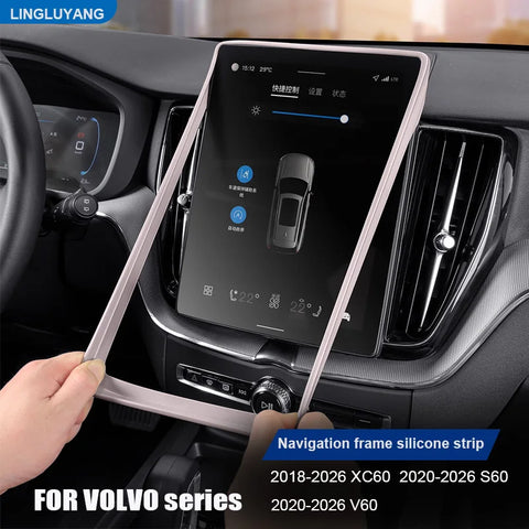 Silicone Screen Strip Protector for Volvo XC90 Car Interior Accessory LINGLUYANG