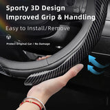 Wave Carbon Fiber Steering Cover for Aion Models Car Interior Accessory Hocasen