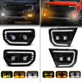 LED DRL Turn Signal for Ford Ranger 2022-2024 Car Interior Accessory OEM