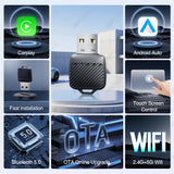 Wireless CarPlay Adapter for OEM Radios with Plug and Play CarPlay Adapter AKAMATE