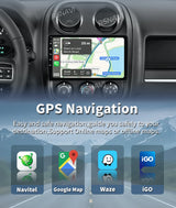 2K QLED Android Head Unit for Jeep Compass Patriot 2010–2016