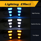Dynamic LED DRL Fog Lamps for Kia Pegas 2018-2019 Car Interior Accessory MAGIC COLORM