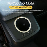 Rear Cup Holder Decor Insert for Volvo XC60 2018 Car Interior Accessory LINGLUYANG