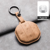 Car Remote Key Case Cover Shell For Jetour Freedom T1 Jetour Freedom T2 Traveller Sheep Suede Key Bag Cover Keychain Protector