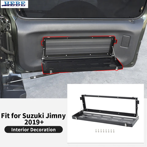 Aluminum Tailgate Organizer Rack for Suzuki Jimny 2010-2025 Car Interior Accessory HEBE