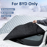 For BYD Tang EV600 Han EV Yuan ATTO 3 Song PLUS Pro DMI Car Front Windshield Snow Shield Waterproof Cover Dash Cam Accessory
