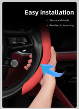 Perforated Leather Steering Wheel Cover for Hyundai Tucson