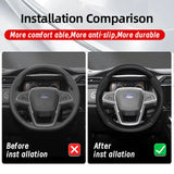 Breathable Carbon Fiber Wheel Cover for Ford Auto Car Interior Accessory Hocasen