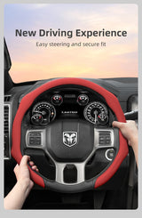 Perforated Leather Steering Cover for Ram 1500