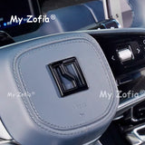 Car Black ABS Front Logo Car Tail Badge Cover Decor Sticker Frame Garnish Exterior Decoration Sticker | Car Accessory My Zofi