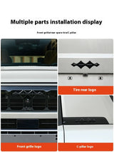 For Leopard 8 Byd Formula Leopard 8 Black Warrior Logo Decals Head Rear Black Logo Front Back Car Logo Upgrade Car Interior A