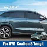 Deflectors For BYD Sealion 8 TANG L 2025 2026 Car Side Windows Visors Rain Eyebrow Sun Visor Awning Trim Accessories Deflecto