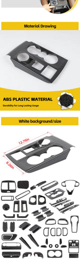 ABS Trim Kit Carbon Fiber for Ford Bronco Sport Car Interior Accessory HEBE