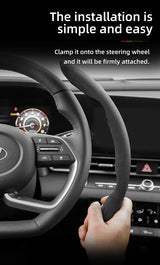 Suede Steering Wheel Cover for Hyundai Tucson & Kona