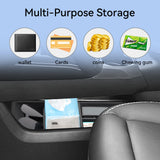GMC Terrain 2025 2026 Center Console Lower Storage Box Car Central Tray TPE Organizer Accessories Tidying Black Car Interior
