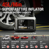 8000A Professional Heavy Duty Car Jump Starter With Air Pump Powerful Car 12V Car Battery Starter Booster Starting Device Car