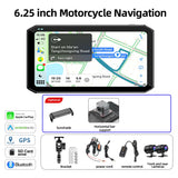 6.25 inch Motorcycle GPS Monitor DVR for Universal