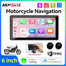 6 inch Wireless CarPlay GPS Screen for Motorcycles