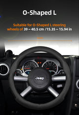 Breathable Leather Steering Cover for Jeep Wrangler JL