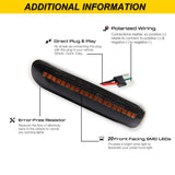 BMW E46 Amber LED Sequential Side Marker Light 99-01 Car Interior Accessory iJDM