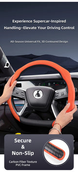 Suede Snap-On Steering Wheel for Denza N9 N7 Z9 Car Interior Accessory Hocasen