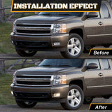 Halogen Fog Light Assembly for Chevy Silverado 2007-2015 LED Ambient Light MAGIC COLORM