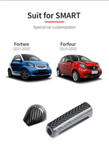 Carbon Fiber Gear Stick Shift Cover for Smart 453 Car Interior Accessory GMUNI