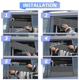 Rear Window Louver Vent for Mitsubishi Pajero 07