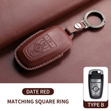 Leather Car Key Case Cover