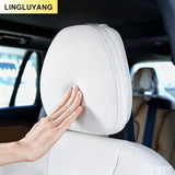 Artificial Leather Memory Foam Headrest for Volvo XC90 S90 Car Interior Accessory LINGLUYANG