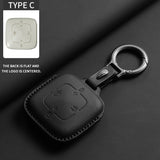 Leather Car Key Case Cover for Zeekr 7X Original Car Color Key Bag Cover Protection
