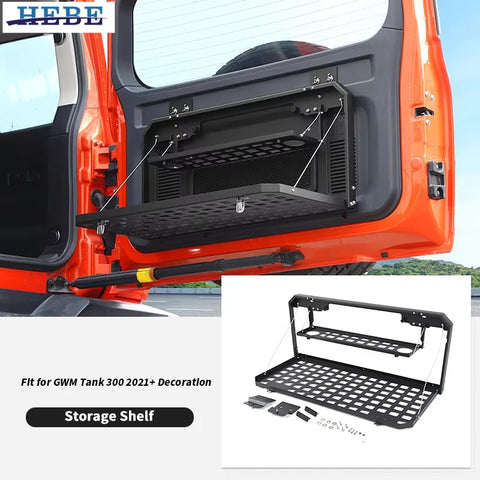 Tailgate Storage Shelf Double-Layer for GWM Tank 300 Car Interior Accessory HEBE