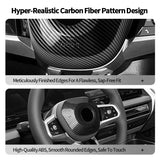 Carbon Fiber Car Steering Wheel Airbag Cover for BMW 5 Series I5 G60 (2023-) X3 G45 (2025-) Steering Wheel Accessory OEM