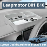 For Leapmotor B01 B10 Central Control Screen Dashboard Rear Silicone Storage Box Organizer Tray Car Interior Accessories Car