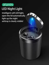 For Leading Lixiang L7 L8 L9 2022 2023 Car Ashtray Auto Pop Lid Portable Car Interior Ashtray with LED Light Car Interior Acc