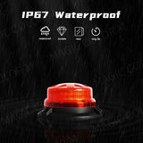 Magnetic LED Strobe Warning Light for Trucks Cars 12V-24V Car Interior Accessory MAGIC COLORM