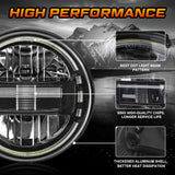 Motorcycle Headlights 7 Inch Projection Headlight Led Lights For Motorcycle Accessories For Harley Davidson Touring Rod FatBo