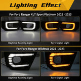 Front Bumper DRL with Turn Signal for Ford Ranger Car Interior Accessory MAGIC COLORM
