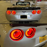 Full LED Halo Tail Lamp Assemblies For Corvette C6 2005-2013 Car Interior Accessory iJDM